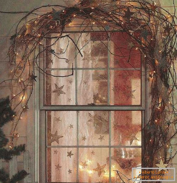 Коледен венец на прозореца, снимка 59