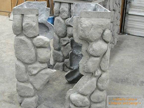 Фасадни панели под камъка в ъглите и колоните