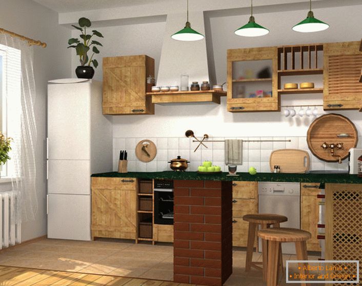 Проектиране на малка кухня в градски апартамент или частна къща. 