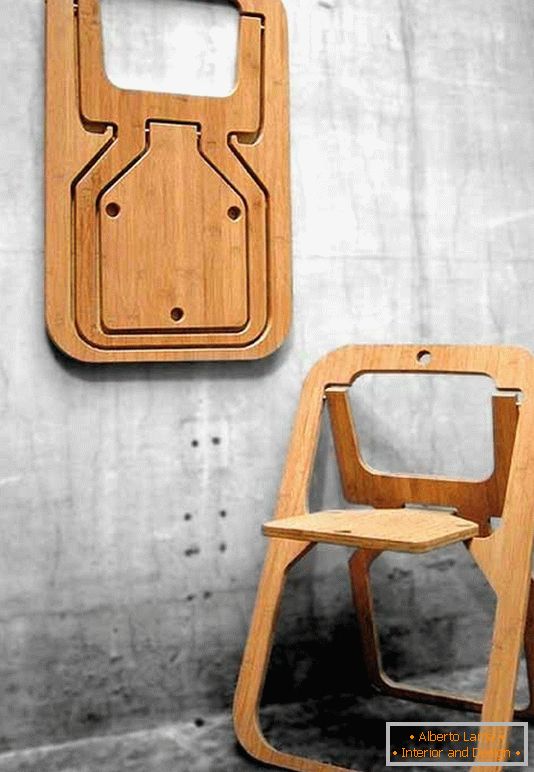 Сгъваем стол от дизайнера Кристиан Десиле, Франция