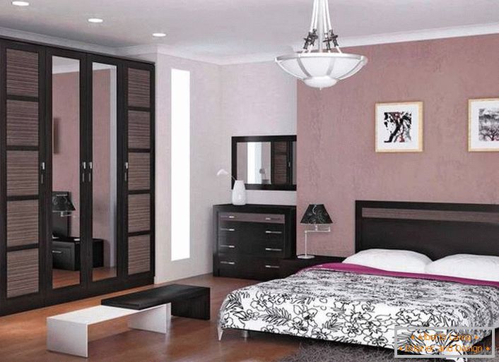 Модерен стил в интериорния дизайн - меки, спокойни цветове в оцветяването на стени и тавани, функционални, контрастиращи в цветни мебели