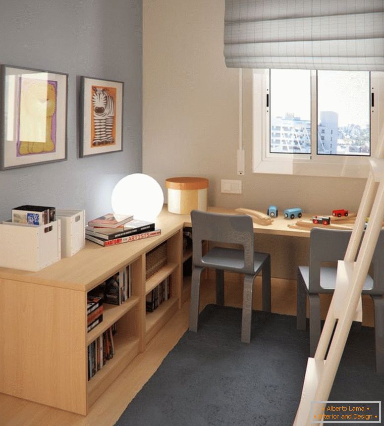 хладилно детски стая-идеи-с-дървени-комплекти-схема-идеи-за-малки пространства-интериорен дизайн-за-деца-спалня-де-с-проучване на таблицата на дялове също и две места- вдъхновяващ