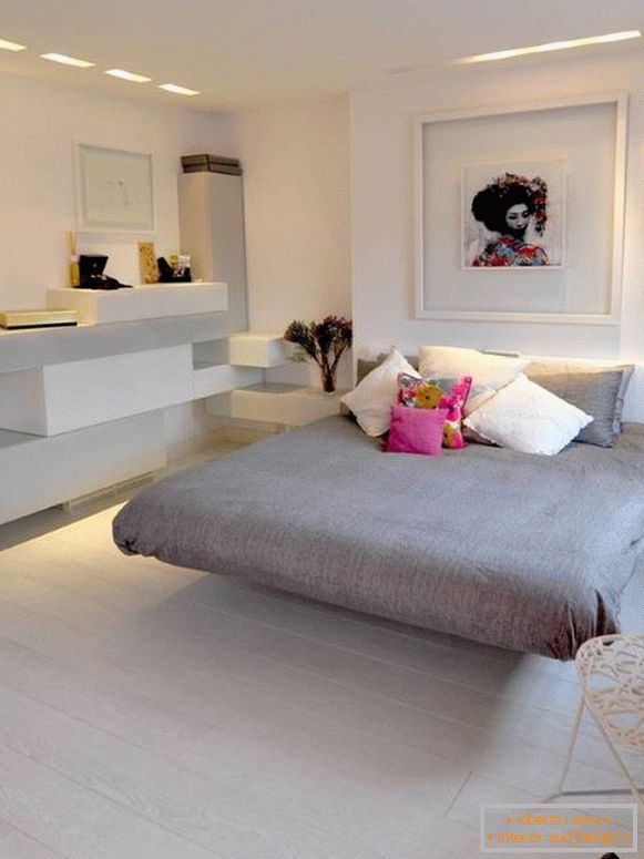 Женска спалня в стила на минимализма