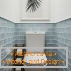 Плочка за тухли в дизайна на тоалетната