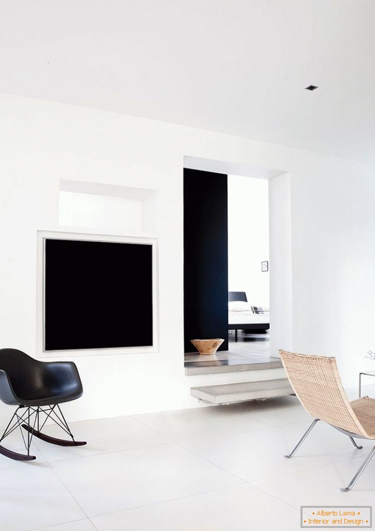 Дизайн на малък апартамент в черно и бяло - фото 6