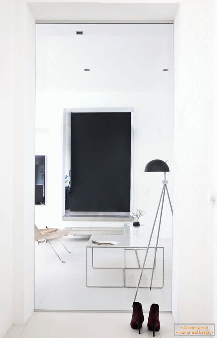 Дизайн на малък апартамент в черно и бяло - фото 7