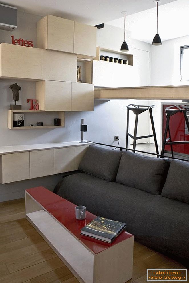 Интериор на малък апартамент в Париж