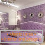 Декор от пурпурна спалня