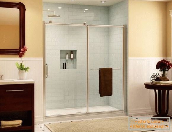 плъзгащи стъклени врати за душ, снимка 1