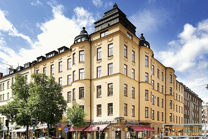 Интериорът на апартамента е 17 квадратни метра в скандинавския минимализъм