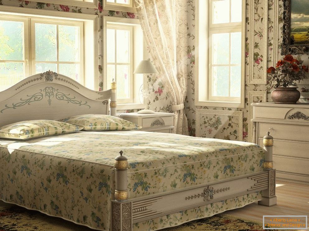 Спалнята в стиле ретро