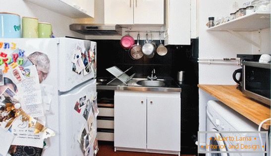 Интериорен дизайн на малка кухня, фото 2