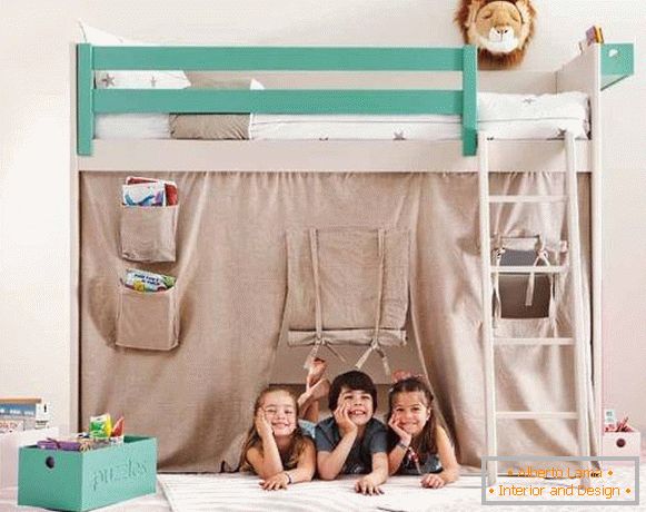 Идеи за двуетажно легло в детска стая