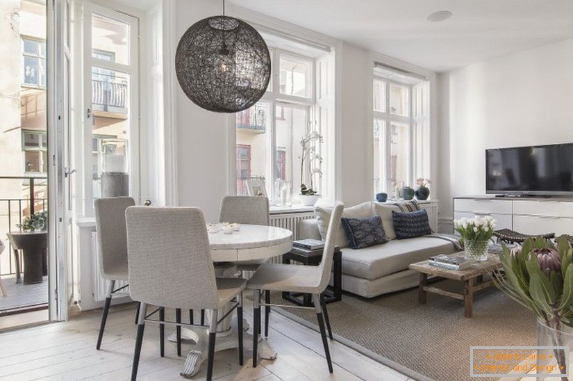 Интериорен дизайн квартиры в Швеции
