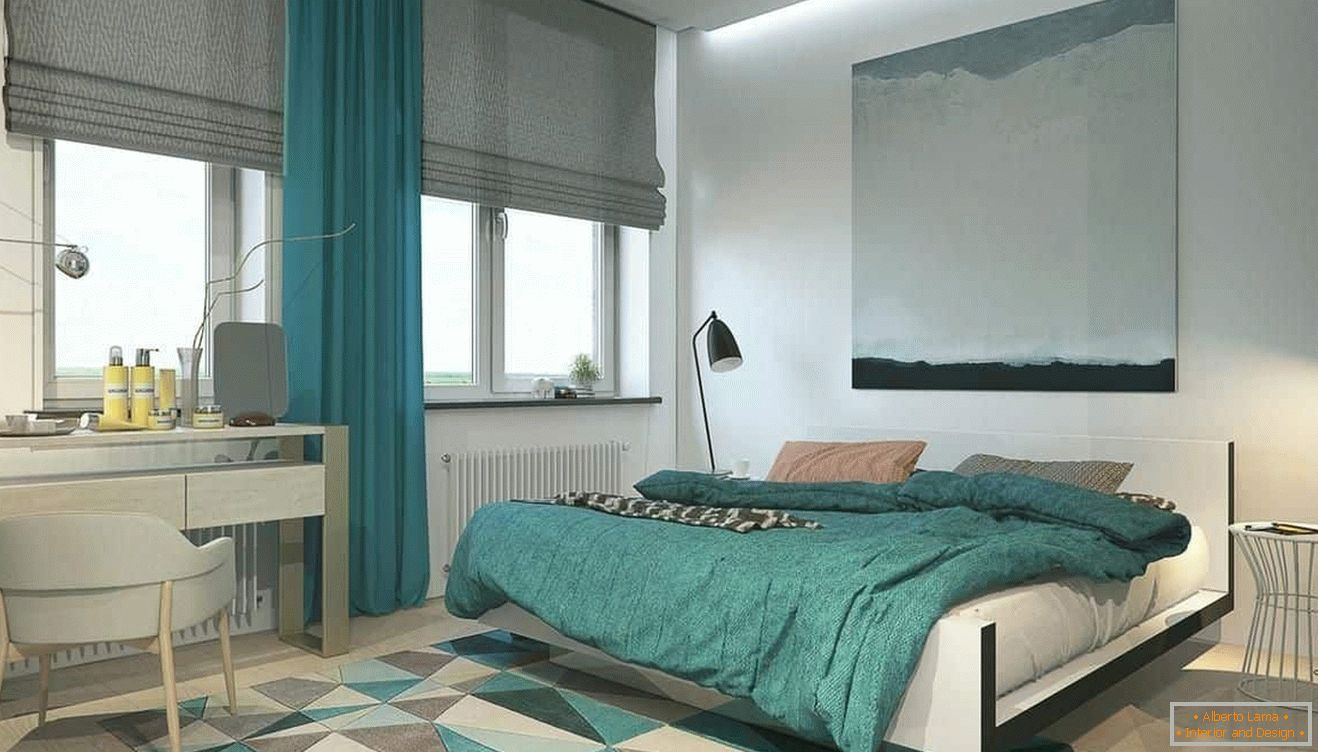Скандинавски стил в спалнята