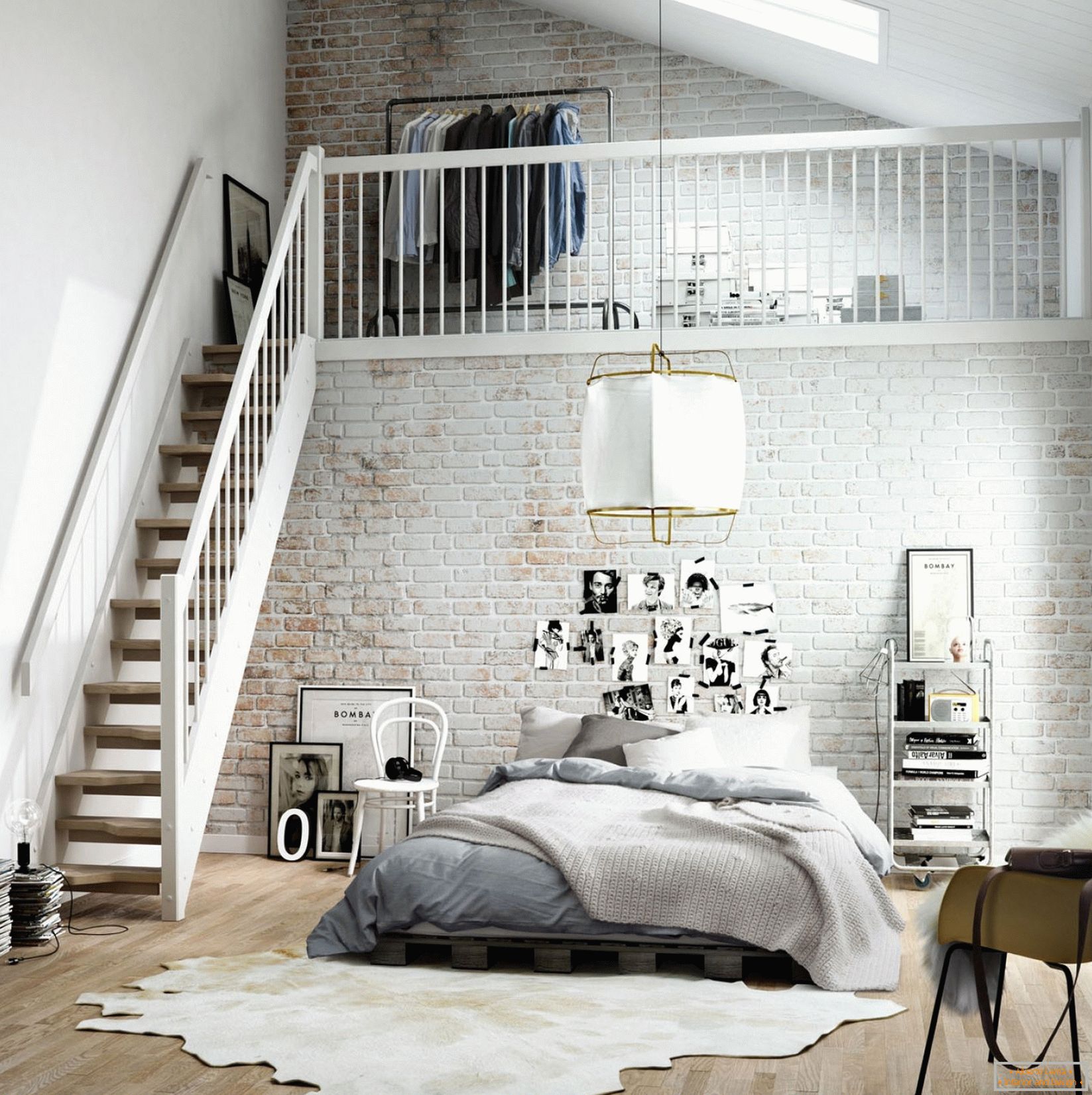 Изборът на цветове за спалня в скандинавски стил