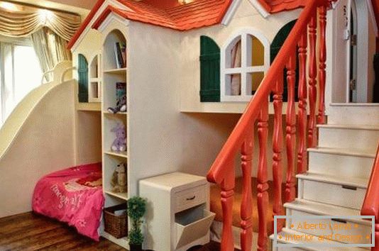 Красив замък за момичета за детски стаи