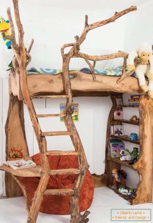 Домашни детски мебели от дърво