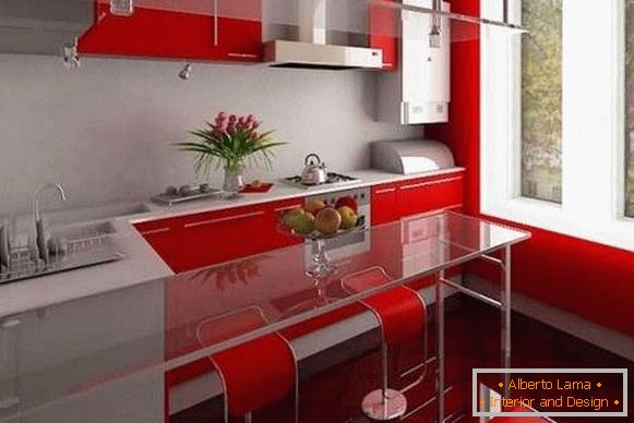 модерен интериор на малка кухня, снимка 36