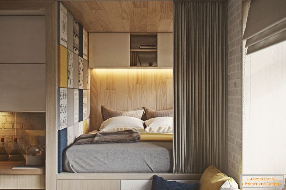 Модерен интериорен дизайн на малък апартамент
