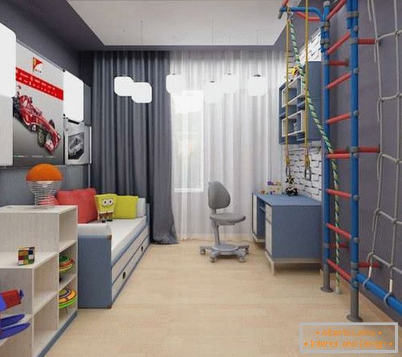 интериор на детска стая за момче, снимка 8