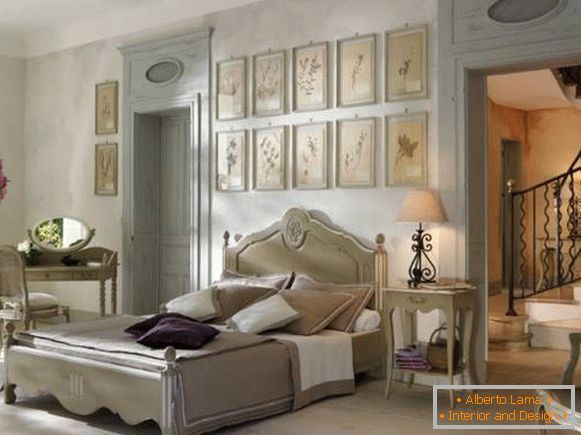 Спалня интериор Прованс - снимка с идеи за дизайн