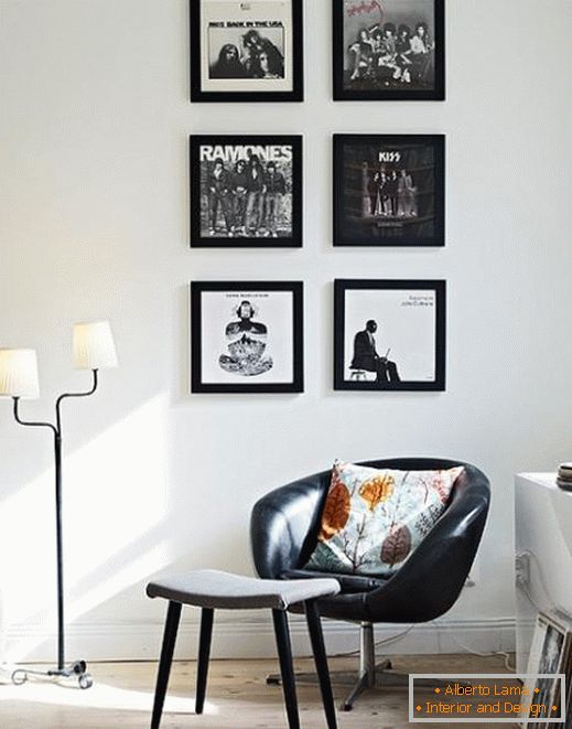 Черно-бял контраст в дизайна на хола
