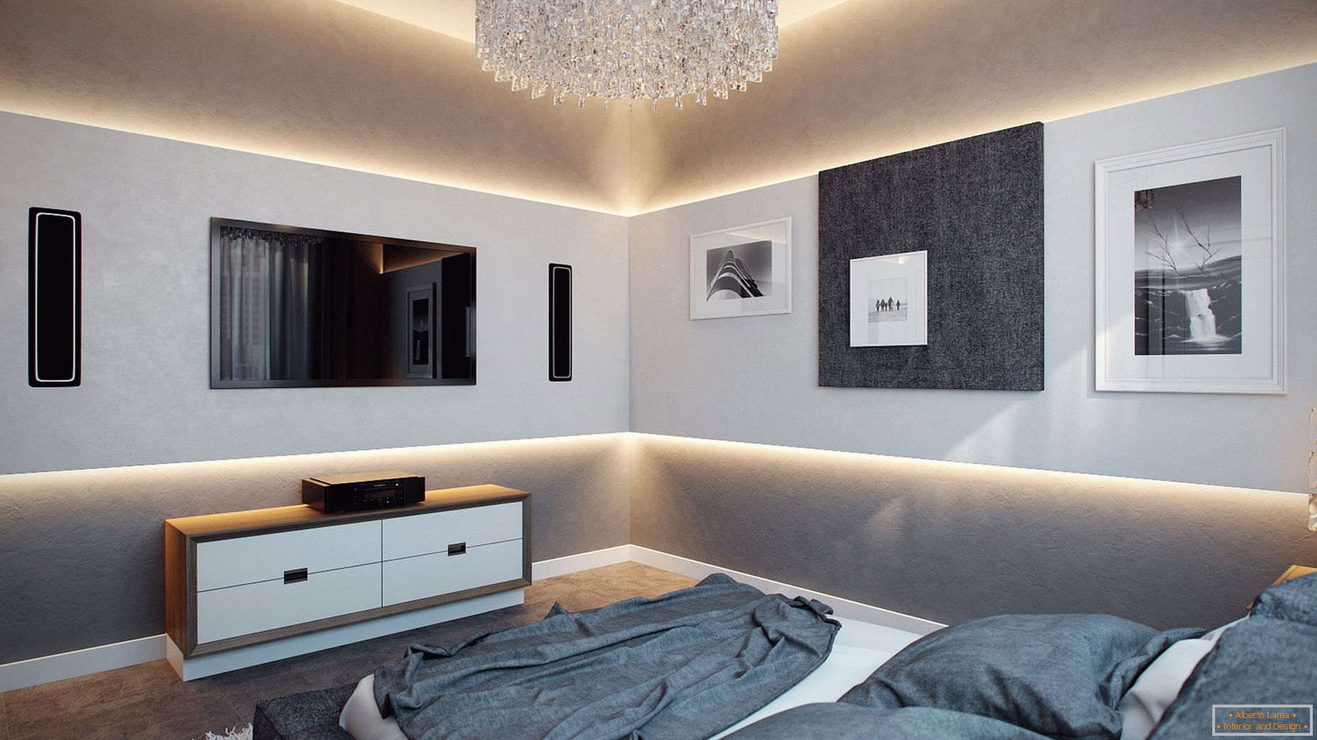 Интериор на студио апартамент от Александър Zenzuro