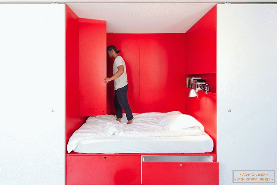 Уникална спалня за авторския проект