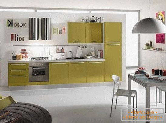 Ярки цветови акценти в дизайна на кухнята