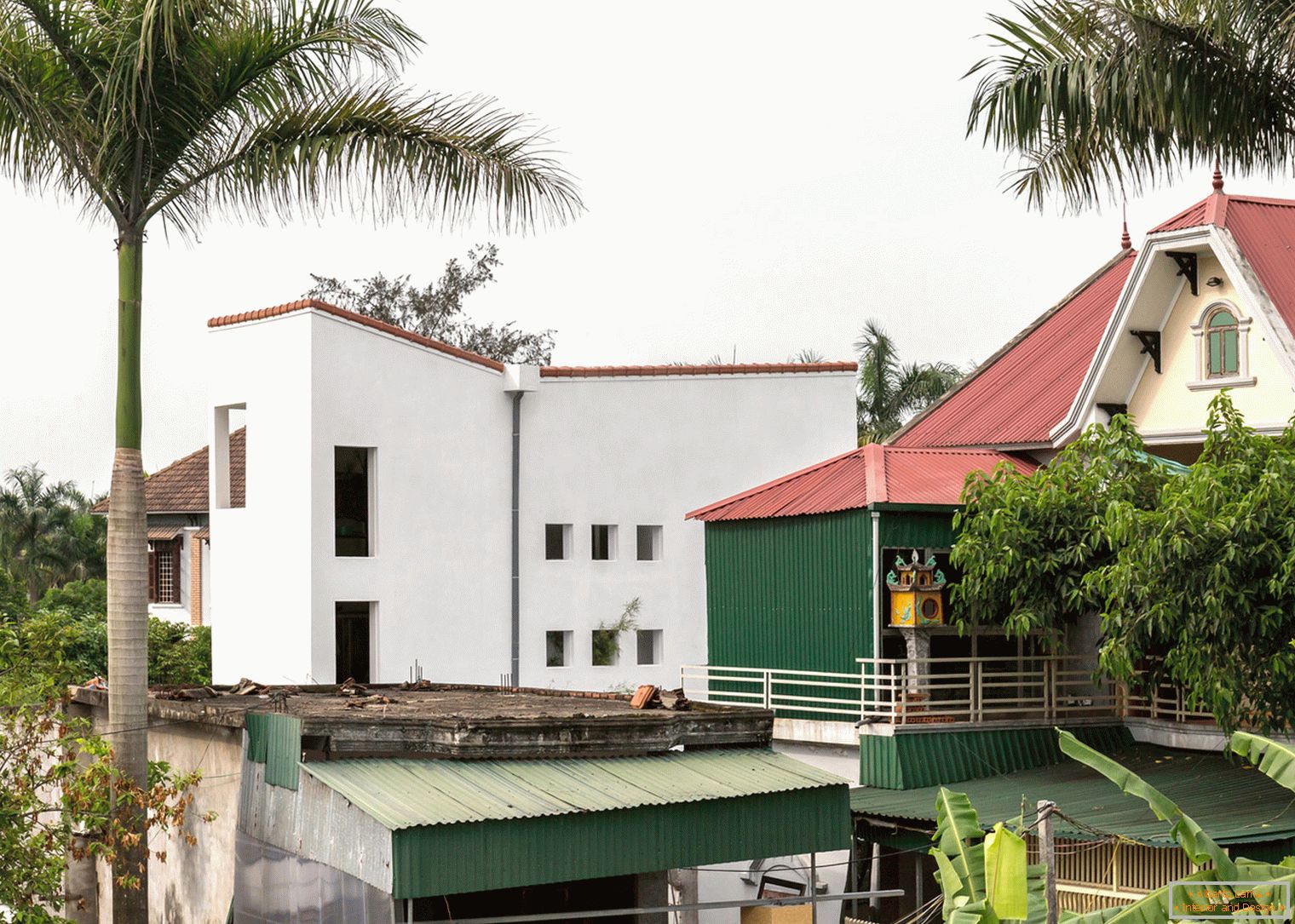 Твърда бетонна къща във Виетнам