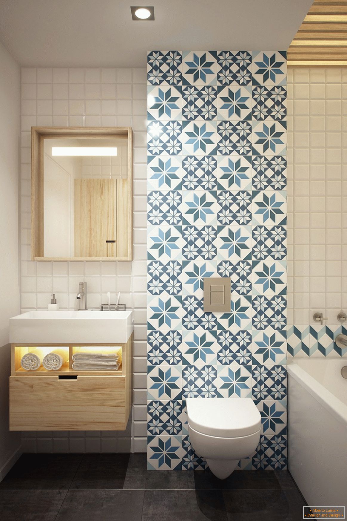 Дизайн на банята в скандинавски стил