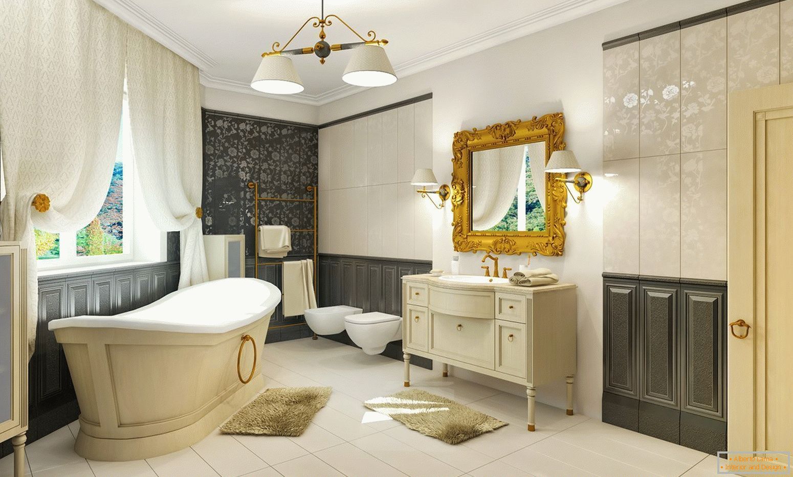 Дизайн на банята в класически стил
