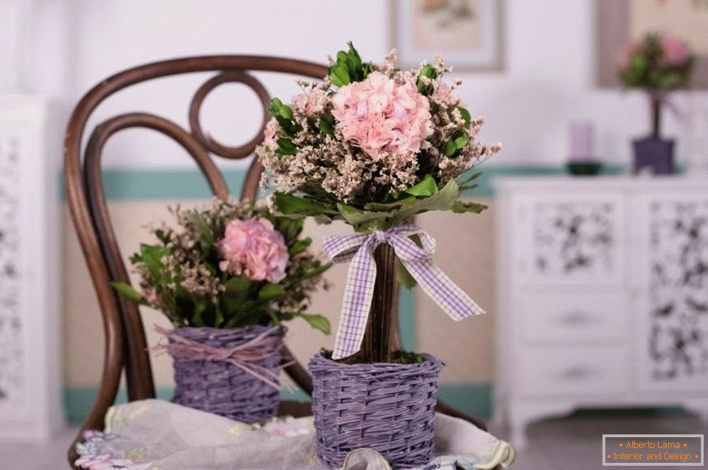 Декорация на букет цветя