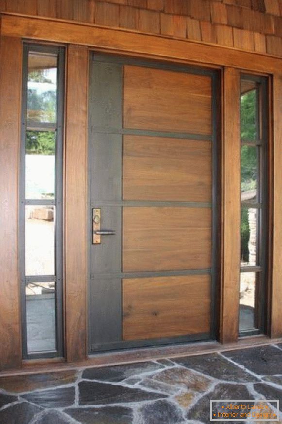 дървени входни врати за частна къща, снимка 10
