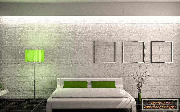 Спалня в минималистичен стил - это минимум мебели и декоративных элементов. Не перегруженный интерьер оставляет спальню светлой и просторной.