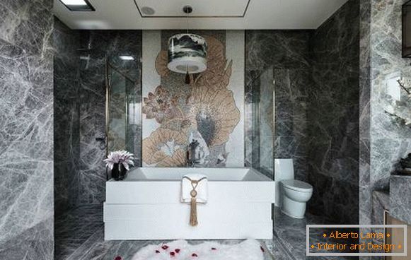 Луксозен дизайн на баня в китайски стил
