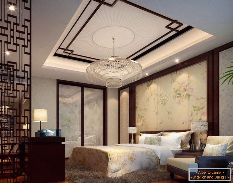 интериорен дизайн спалня-китайски стил