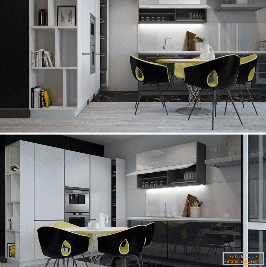 Дизайнерски кухненски интериор