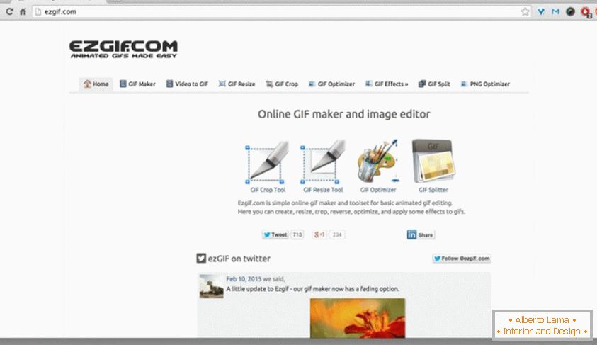 Онлайн производител на GIF и редактор на изображения