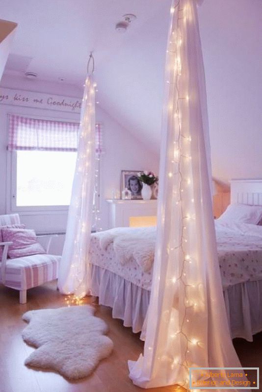 LED подсветка в спалнята