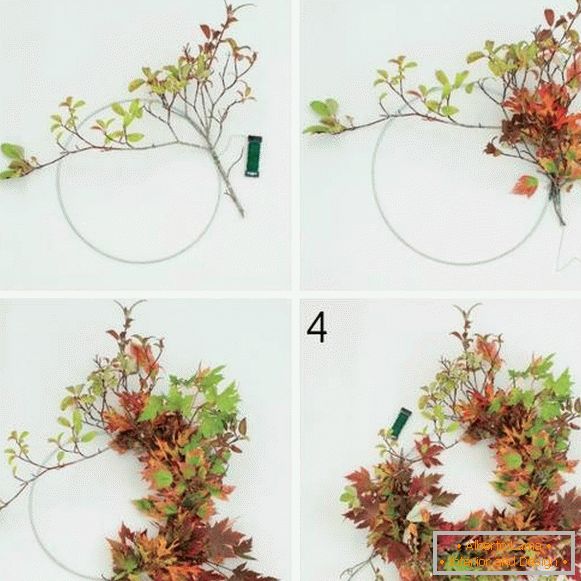 Есенния венец със собствените си ръце от естествени материали - най-добрите идеи