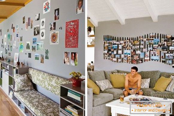 Как можете да украсите стената в стаята с вашите снимки