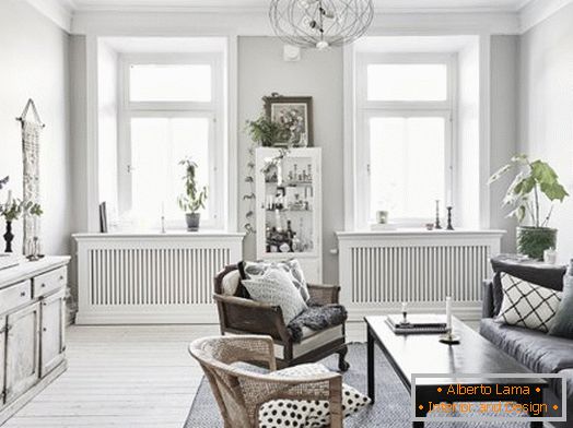 Класически дизайн на апартамент в скандинавски стил