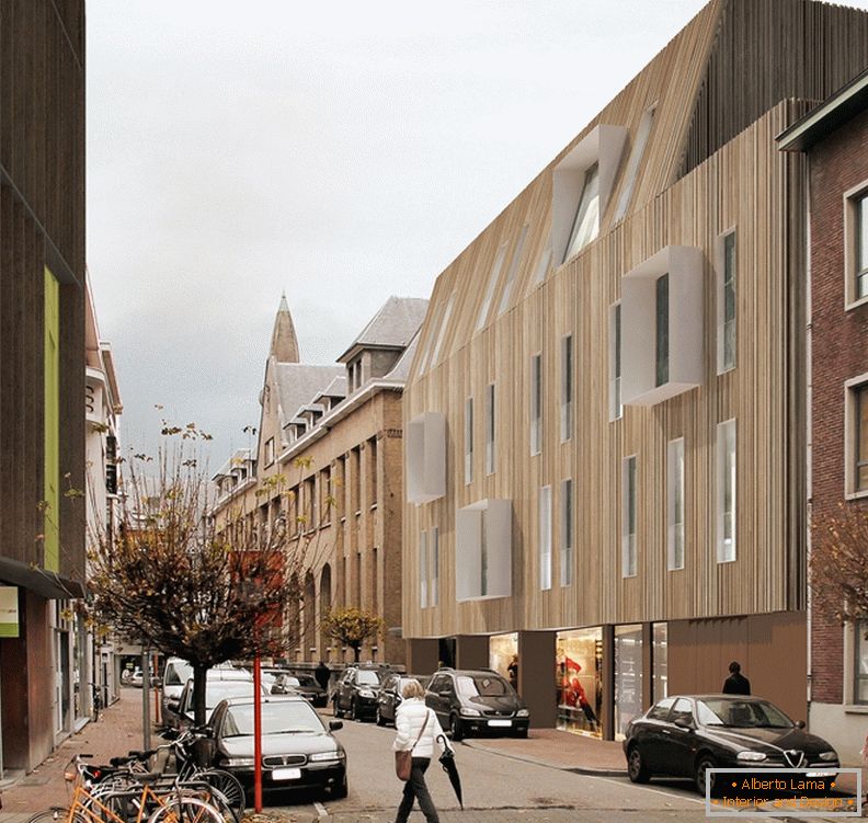 A2o Architecten, обновяване на фасадата на обществената сграда в Белгия