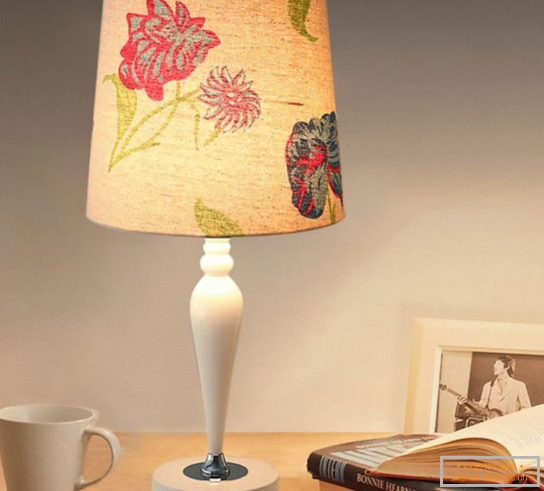 иминна модерна маса лампа за осветление смола-лен-абажур-LED светлини-Хома-декор-подарък-за-момиче затъмняване