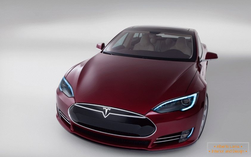 електрическа кола Tesla S silver