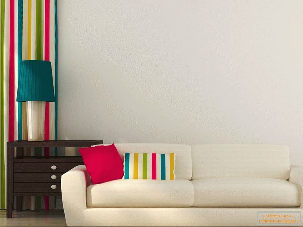 Индивидуални цветни декоративни предмети могат да превърнат в скучен интериор