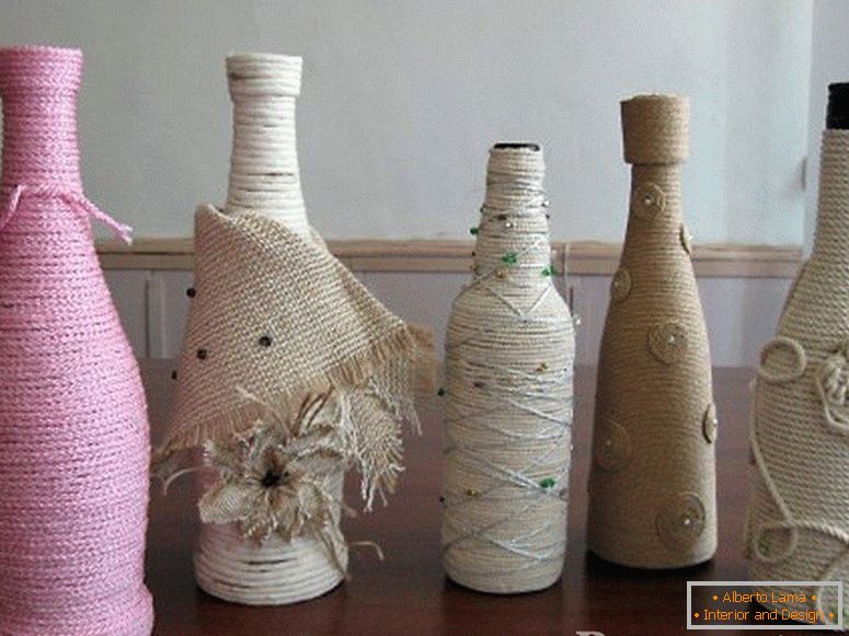 Декориране на бутилки с различни форми