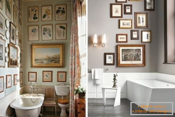 Картини като декорация за банята